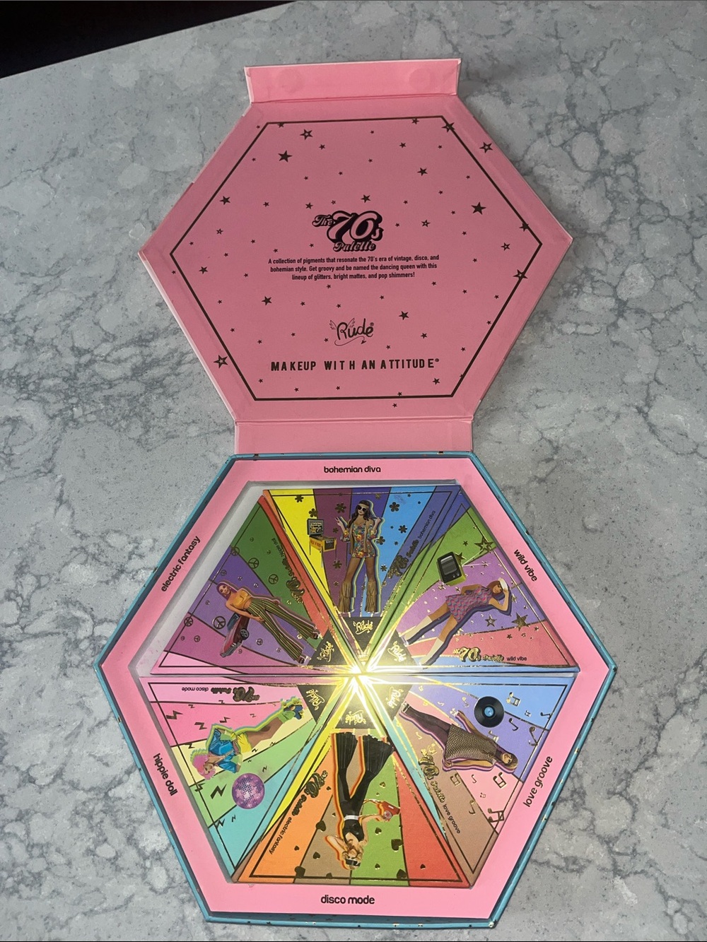 Brand New the 70s eyeshadow palette RUDE